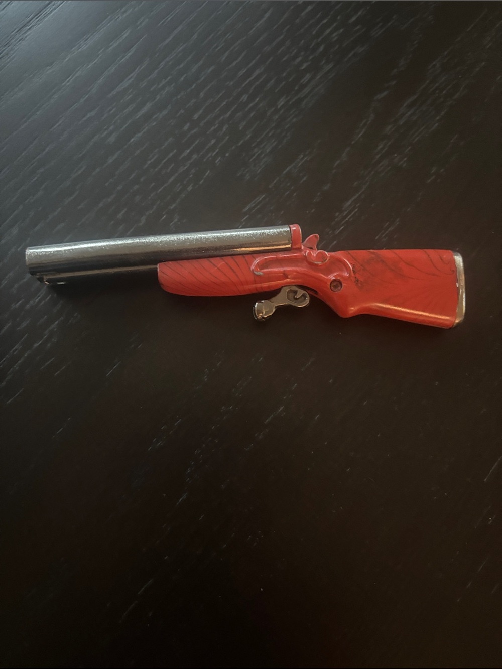 Vintage Double Barrel Shotgun Butane Cigarette Lighter